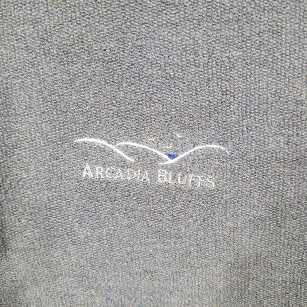 Straight Down Pullover Mens XXL Brown Arcadia Bluffs 1/4 Zip Golf Sweatshirt USA